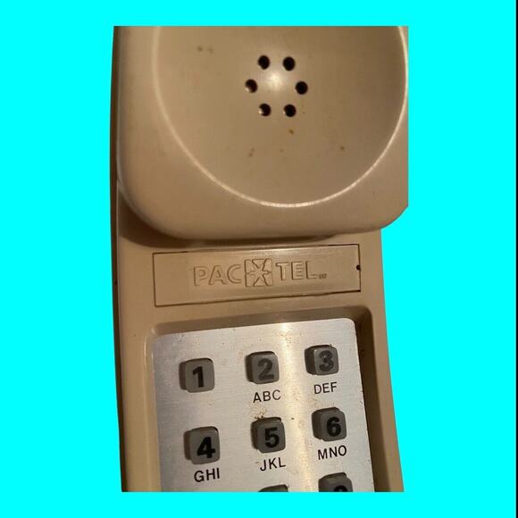 Vintage Retro Yellow Pac Tel Princess Push Button Phone Working - Picture 3 of 10